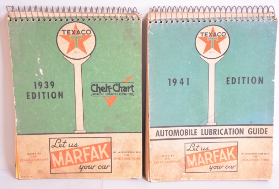 1939 & 1941 Texaco Chek-Chart Books