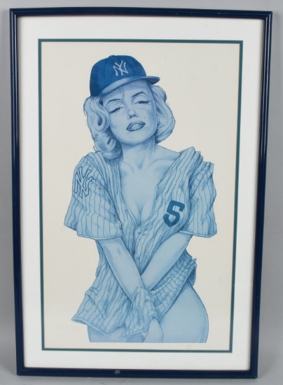 MARYILN MONROE NY YANKEES #5 PRINT