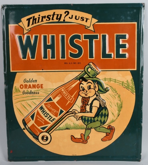 Thirsty Just Whistle Embossed SST Sign