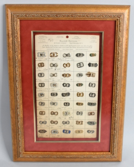 Blacher Brothers Salesman Sample Buckle Board