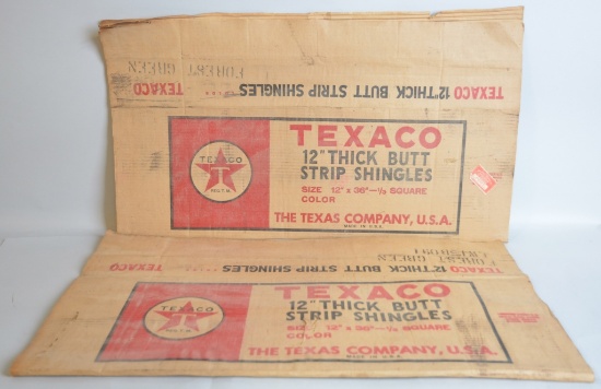2-Texaco Butt Shingles Boxes