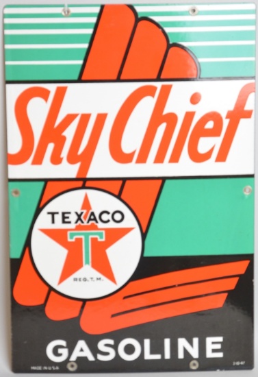 Texaco (white-T) Sky Chief Gas (R)(TAC)