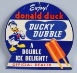 Donald Duck Ducky Dubble Easel Back Sign
