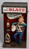 BLAZT BEER LIGHTUP BANJO PLAYER w/ BOTTLE DISPLAY