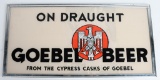 Goebel Beer Reverse Painted Glass Sign