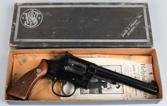 BOXED S&W MODEL 14 K-38 HEAVY MASTERPIECE REVOLVER