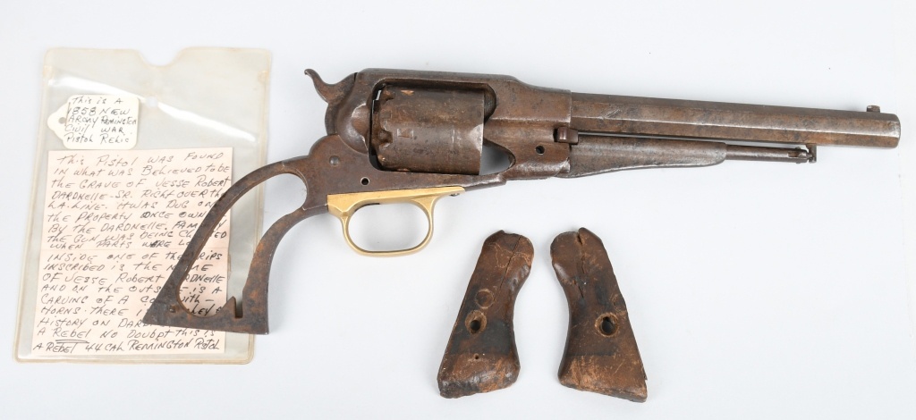 DUG UP RELIC REMINGTON MODEL 1858 ARMY REVOLVER | Firearms & Military  Artifacts Military Artifacts Civil War Collectibles | Online Auctions |  Proxibid