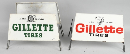 2 Sets of Gillette metal tire holders