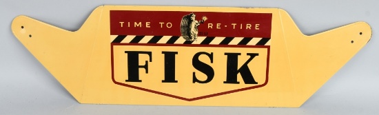 Fisk "Time to Re-Tire" metal tire holder sign(TAC)