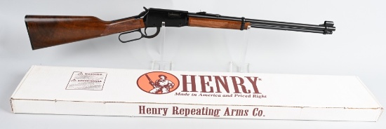 BOXED HENRY H001M LEVER ACTION 22 MAG RIFLE