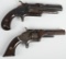 PAIR OF ANTIQUE POCKET REVOLVERS