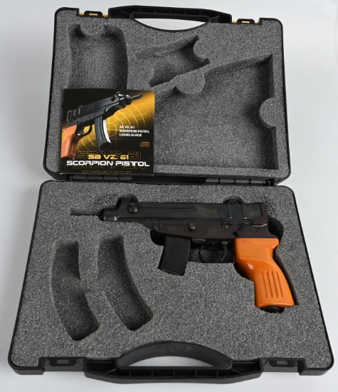 CASED SA VZ 61 SCORPIAN SEMI AUTO PISTOL