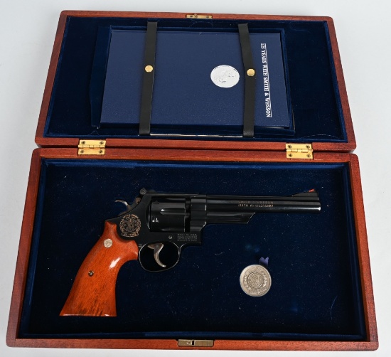CASED S & W 125TH ANNIVERSARY MODEL 25-3 REVOLVER