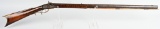J. VINCENT SIGNED HALF STOCK PERCUSSION RIFLE
