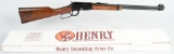 BOXED HENRY H001M LEVER ACTION 22 MAG RIFLE