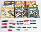 20 POCKET KNIVES + 6 KNIVES BOOKS