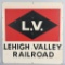 Leigh Valley Railroad Metal Car Sign