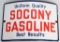 Socony Gasoline for best results porcelain sign