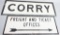 Corry, eight & Ticket Office Signs