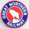 Great Northern Railway w/logo Porcelain Sign
