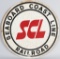 SCL Seaboard Coast Line Railroad Metal Car Sign