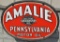 Amalie Pennsylvania Motor Oil w/seal logo Porcelai