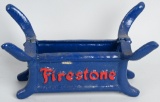Firestone Cast Iron Embossed Tire Stand