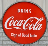 Drink Coca-Cola Sign of Good Taste Porcelain Sign