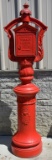 Gamewell Fire Alarm Telegraph Box on Ornate Pedesl