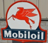 Mobiloil w/Pegasus Porcelain Sign