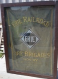 Erie Railroad Banner Framed