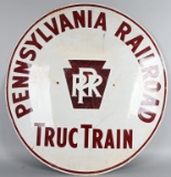 Pennsylvania Truc Train Porcelain Sign