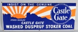 Castle Gate Stoker Coal Porcelain Sign