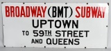 NYC Broadway Subway to Uptown and Queens Porcelain