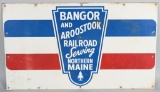 Bangor & Aroostook Railroad Metal Car Sign