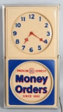 American Express Money Orders Lighted Clock