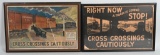 1930 & 1933 Cross Crossing Cautiously Posters