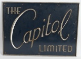 BALTIMORE & OHIO CAPITOL LIMITED CAST TAIL SIGN