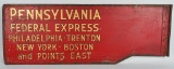 Pennsylvania Railroad Gate Sign