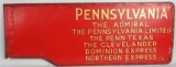 Pennsylvania Railroad Gate Metal Sign