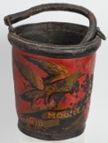 David Moore Leather Fire Bucket w/Eagle