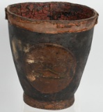Leather Fire Bucket unmarked
