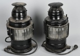 Pair of Handlan Engine Lamps