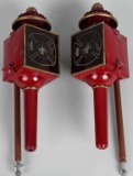 Pair Fire Engine Side Lamps (restored)