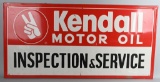 Kendall Motor Oil Inspection & Service Metal Sign