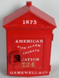 Gamewell Model 1875 Fire Alarm Cast Iron Box