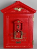 Harrington & Seaberg Fire Alarm Cast Iron Box