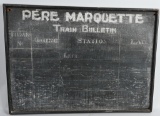 Pere Marquette Train wood time board