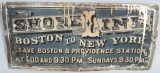 Shore Line Boston to New York Sign
