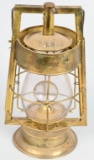 Dietz Fireman Tubular Brass Lantern w/magnifier